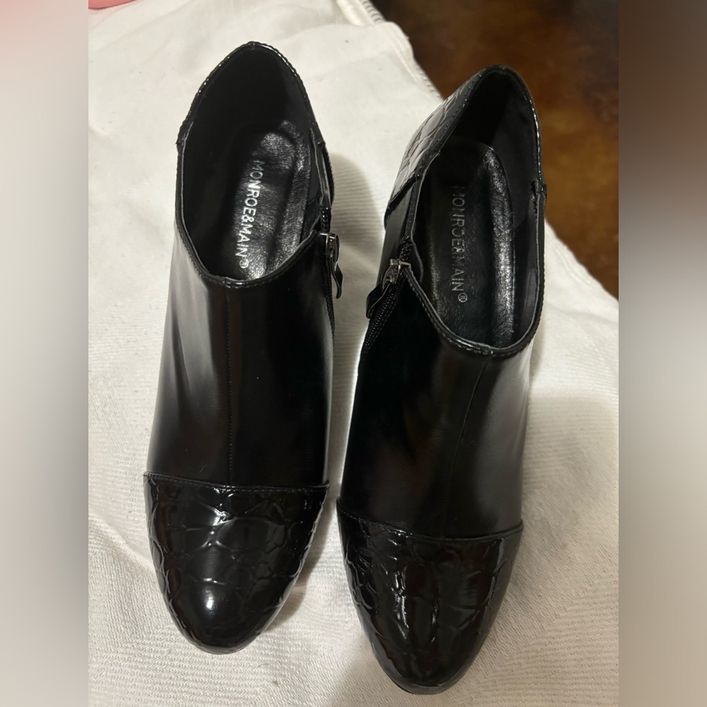 Expensive Black real leather heels